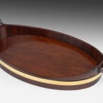 18th Century Brass Bound Mahogany Wine Glass Tray