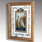antique Coulborn Chinese Export reverse mirror painting