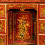 George II Scarlet Japanned Kneehole Chest Giles Grendey