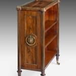 Regency Rosewood Double-sided Bookcase attributed to George Oakley