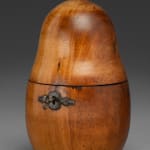 Coulborn antiques Early 19th Century Fruitwood Tea Caddy Pear