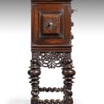 Coulborn antiques Indo-Portuguese India Portugal Carved Jacaranda Cabinet on Stand