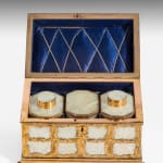 George III ‘Aventurine’ and Mother of Pearl Ormolu Tea Caddy Attributed to James Cox