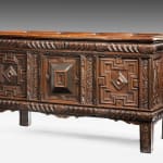 Elizabethan Carved Oak Coffer
