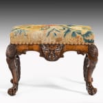George II Carved Walnut Stool