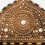 Pair of Ebony and Bone-Inlaid Rosewood Turban Stands