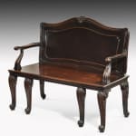 George III Mahogany Hall Bench John Linnell