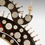 Anglo-Indian Ivory Mounted and Incised Lacquer Dressing Mirror