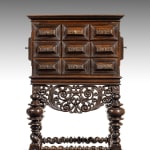 Coulborn antiques Indo-Portuguese India Portugal Carved Jacaranda Cabinet on Stand