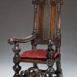William & Mary walnut miniature ‘dolls’ armchair