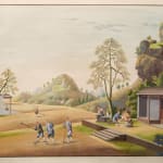 Coulborn antique gouache A Set of 12 Chinese Trade Pictures – depicting the growing, harvesting and processing of tea
