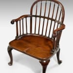 George II Mahogany Spindle-Backed Armchair
