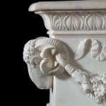 Coulborn antique Pair of Neo-Classical Carrera Marble Pedestals by Lorenzo Bartolini