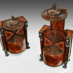 Pair of George III Mahogany Knife Boxes