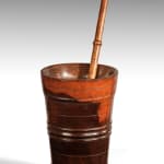 Monumental Turned Lignum Vitae Mortar and Pestle