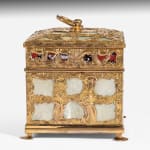 George III ‘Aventurine’ and Mother of Pearl Ormolu Tea Caddy Attributed to James Cox