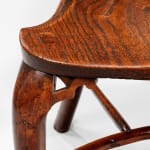 Pair of George II Yew, Elm and Ash Gothic Windsor Armchairs Thames Valley