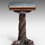 Regency Carved Mahogany Dolphin Table