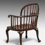 George II Mahogany Spindle-Backed Armchair