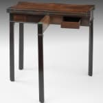 Coulborn antique George II carved mahogany card table