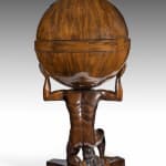 Coulborn antique 19th century Biedermeier Mahogany Globe-Form Work Table Globustisch