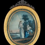 Chinese Export Double-sided Glass Painting and Mirror