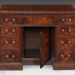 George II Mahogany Knee Hole Desk