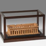 Coulborn antique Carved Cork ‘Grand Tour’ Souvenir Model Temple of Hera Zeus Domenico Padiglione