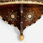 Pair of Ebony and Bone-Inlaid Rosewood Turban Stands