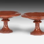 Pair of Swedish Porphyry Tazze