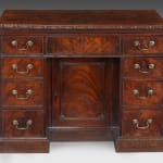 George II Mahogany Knee Hole Desk