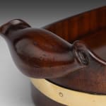 18th Century Brass Bound Mahogany Wine Glass Tray