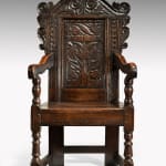 Coulborn antique Charles II Joined Oak Yorkshire Armchair