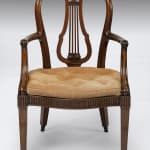 antique Coulborn George III Carved Mahogany Armchair Linnell Chippendale