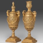 Pair of Anglo-Indian Filigree Parcel Gilt Cassolettes after the model by Matthew Boulton