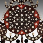 Anglo-Indian Ivory Mounted and Incised Lacquer Dressing Mirror