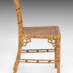 Set of Four Regency Faux Bamboo Side Chairs attributed to Tatham Bailey and Saunders