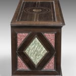 Ebony and Antique Marble-mounted Table Cabinet