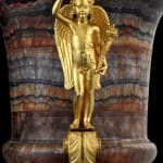 A Pair of Regency Ormolu Mounted Blue John Campana form Urns