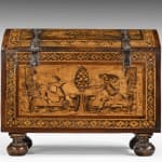 Coulborn antique A Mexican Viceregal Inlaid and Engraved Marquetry Coffer