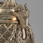 Pair of Anglo-Indian Filigree Silver Cassolettes after the model by Matthew Boulton