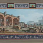 Tomasso Bigatti (Italian, active circa 1800)- The Arch of Constantine; The Basilica of Maxentius in Rome; Ponte Milvio, Rome; The Temple of Vesta, Tivoli