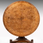 Coulborn antique Regency Burr Oak Circular Table 19th century