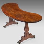 Regency Kidney-shaped Mahogany Writing Table