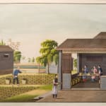Coulborn antique gouache A Set of 12 Chinese Trade Pictures – depicting the growing, harvesting and processing of tea