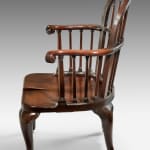 George II Mahogany Spindle-Backed Armchair