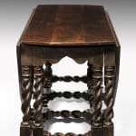 Coulborn antique 17th century Charles II Oak Double Gateleg Table