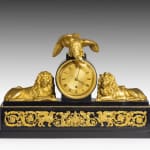 Coulborn antique ormolu and black marble mantel clock Benjamin Vulliamy