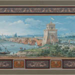 Tomasso Bigatti (Italian, active circa 1800)- The Arch of Constantine; The Basilica of Maxentius in Rome; Ponte Milvio, Rome; The Temple of Vesta, Tivoli