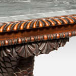 Regency Carved Mahogany Dolphin Table